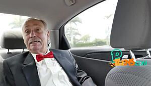 horny grandpa still uses his old johnson on teen's ass and blowjob