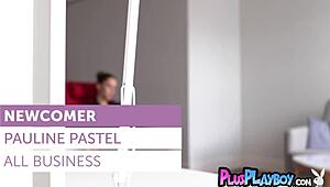 elegant teen 18+ model pauline pastel posed in sexy black lingerie and exposed her hot body