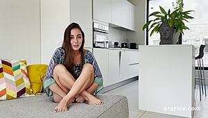 Ersties exhibitionist ana fingers her shaved pussy and ass in public 😍