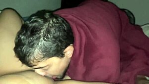 Woman visits my sister as excuse, reveals big clit in homemade fitness session