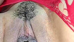 Latina Squirting Pussy On Bottle