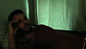 Old cuckold watches incredible menage sex with trisal