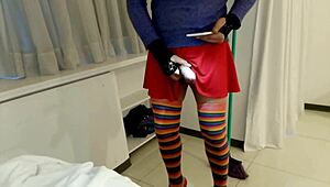 Cleaning Girl Pervert Wants Big Ass Big Cock Brunette Latina