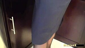 Does Maxine doggy style gorgeous brunette Camille Black with big pussy lips?