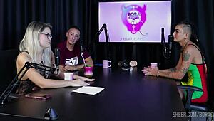 Compilation of Caroleta Roots on Bora Cast with Bruna Carlos - Part 2, Watch on Sheer Red