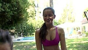 Dani Daniels seduces Lily Carter with fingering after their yoga class 😘