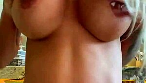 naked monika fox posing and masturbating in bathroom 😍