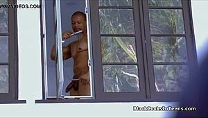 I Gag On Big Black Cock In Bathroom With Bikini Teen