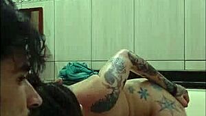 Blonde in Bath with Milk Drink