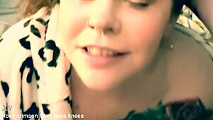 watch her smile as she gets cum on her ass from big cocks