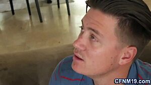 कपड़ों में एमेच्योर जवान लड़की को CFNM में जोरदार चुदाई हैंडजॉब ब्लोजॉब के साथ