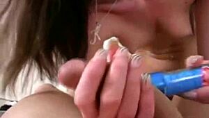 Naudia, want me to cum on your face after this handjob?