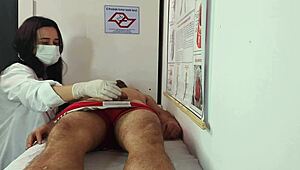 Nurse and Aesthetician Observe Patient