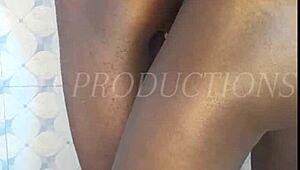 Skinny Teen Slut Endures Hard Standing Doggy Fuck In The Shower