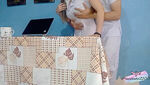 pinay nurse having breaktime sex with co-worker in hospital room