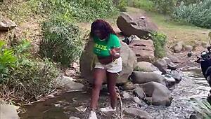 I helped a stranger, and she wanted sex in the forest; we almost got caught