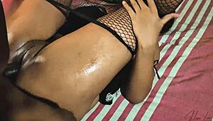 Beautiful housemaid fucked hard by owner's son until cum in pussy