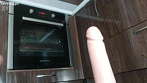 Big Dildo In Hairy Pussy