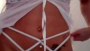 You see, this skinny blonde teen Priscila Belini strips teasingly in her bedroom before taking her first intense anal fisting wide open