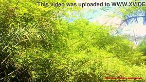 Oh wow, fucking that African whore in the stream with a monster cock! So wet and hardcore!