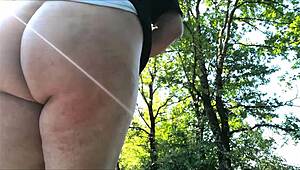 antonella corsi gets her big ass spanked hard outdoors with a whip