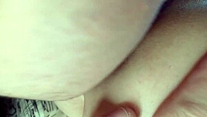 Closeup wife's ass is caressed and tongue fucked in homemade milf anal worship