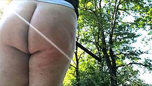 antonella corsi gets her big ass spanked hard outdoors with a whip