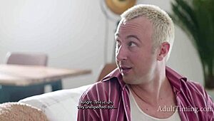 Ebony Roommate Catches Me Wanking In The Living Room For Hardcore Sex