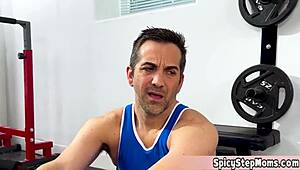 My wrestling lesson turned into anal quickie