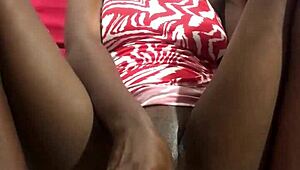 i think i look good in my red and white mini dress