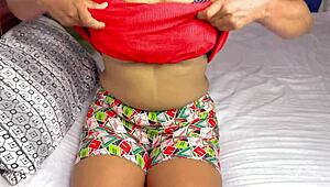 Her Wet Pussy Gets Licked By Neighbour Boy