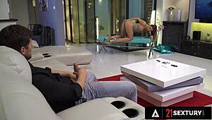 Alexis Crystal's hottest compilation features rough anal, footjob, and cumshot