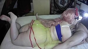 स्नो व्हाइट एचडी से स्लॉपी डीपथ्रोट