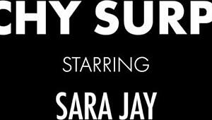 sara jay spreads fat ass for deep dildo