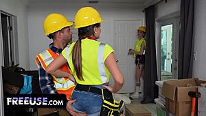 Home wreckers Selina and Lucy are always ready to take Nickys big dick anytime and anywhere