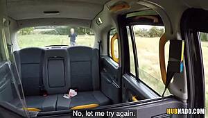 i played with honour mays ass in the taxi while fucking her pussy