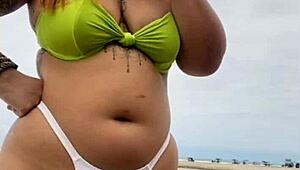 Virgin Fucks Ass in Front of Husband on Beach