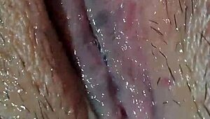 masturbating alone at home, fingering pussy to orgasm