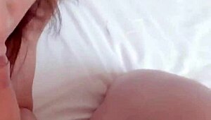 girl in sexy lingerie passionately makes boy rimjob before intense ass fucking