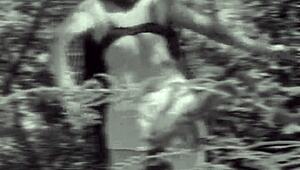 Outdoor deepthroat blowjob behind scenes