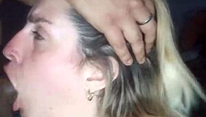 my friend visits and i suck his cock then he fucks me hard until i cum!