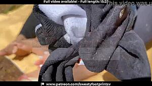 i take off sweaty shoes socks cableway medellin latina group outdoor 3 some public fetish feet part 2