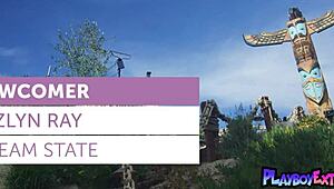 Jazlyn Ray Poses Nude Outdoors, Finding Beauty In Her Big Tits