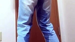 i had to pee in my jeans because my brother was using the bathroom