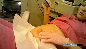 Blonde Nurse Nova Maverick Plays With Ultrasound In Hospital Backstage With Dr. Tampa