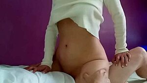 Cute Latina Visits Best Friend's House For Study Session, Ends Up Fucking In Bedroom