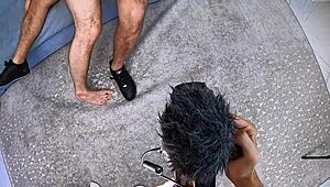 3 on 1 behind the scenes double penetration anal foursome with lika clarke