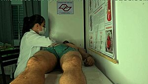 i'm the nurse and this patient got a huge erektion in front of me, so i gave him a blowjob