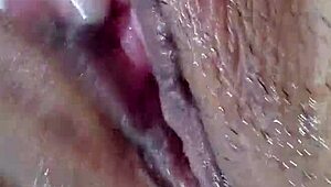 masturbating alone at home, fingering pussy to orgasm