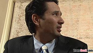 Tranny Babysitter Amy Daly Consoles Sad Kid